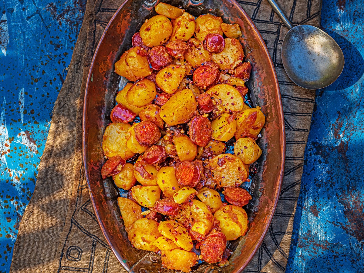 Potato Casserole Chorizo Breakfast Bake Huevos Rotos (Broken Eggs