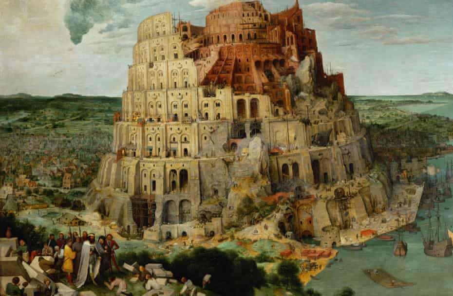 High ambitions ... detail from The Tower of Babel byPieter Bruegel the Elder (1563).