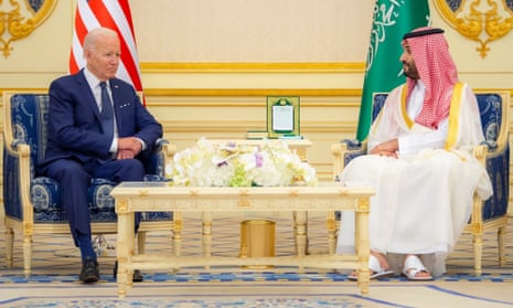 President Joe Biden met with Saudi Crown Prince Mohammed bin Salman at the Al Salman Royal Palace in Jeddah over the weekend.