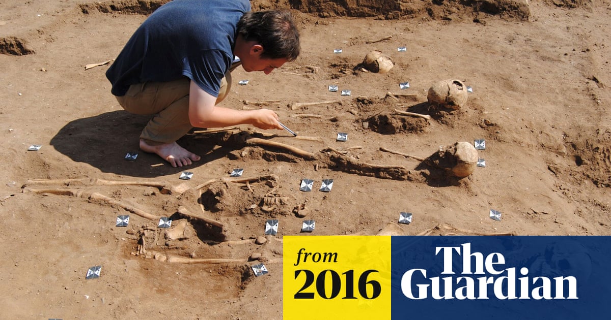 Black Death burial pit found at site of medieval abbey in Lincolnshire