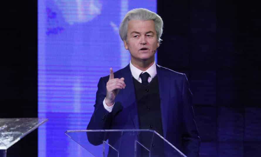 Geert Wilders, leader of the far-right Freedom party