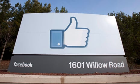 facebook like symbol on a sign