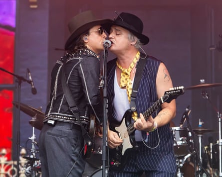 Libertines on the Pyramid stage.