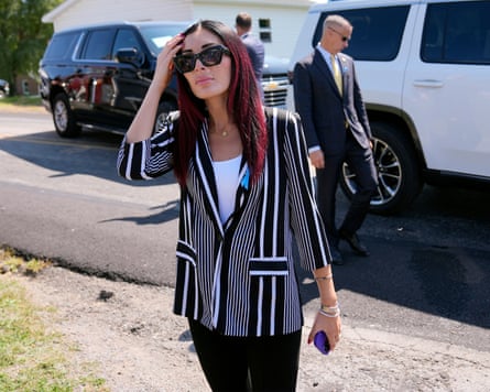 Laura Loomer in Shanksville, Pennsylvania, on 11 September 2024.