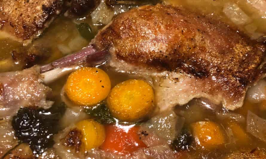 ‘Like alligators in a swamp’: duck legs.