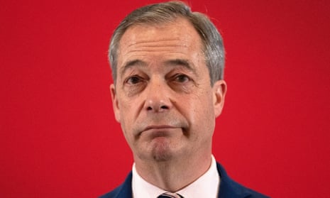 Nigel Farage was formerly head of right-wing political parties, Ukip, the Brexit party, and the Reform party.