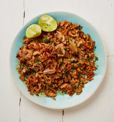 Yotam Ottolenghi’s spicy tuna and herb fried rice.