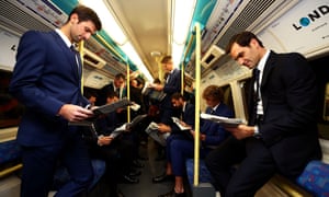 Eight finalists are taking the tube.