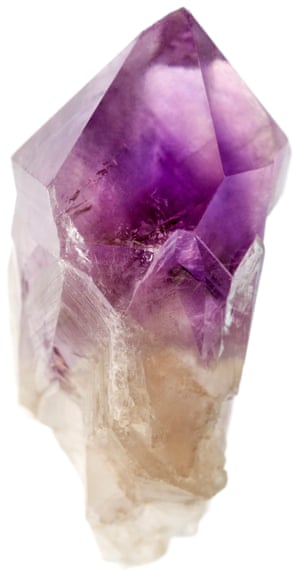 Raw amethyst crystal.