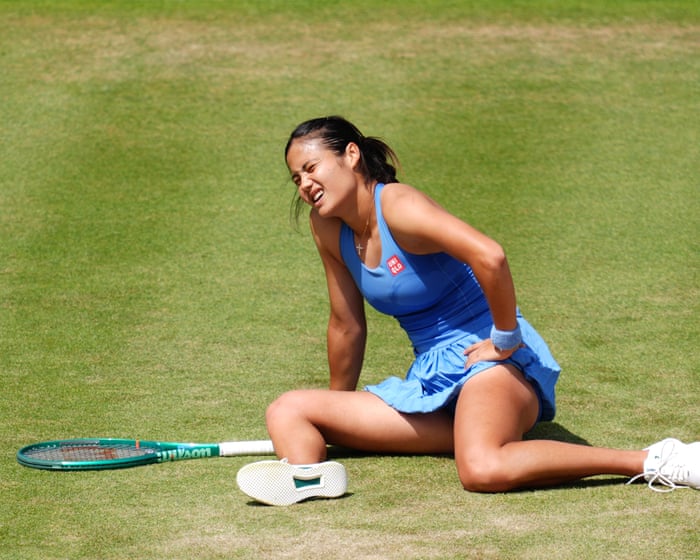 Raducanu overcomes injury scare to reach Queen’s Club semi-final with win over Rakhimova