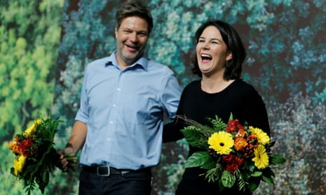 Germany’s Green party co-leaders, Robert Habeck and Annalena Baerbock, in 2019. 