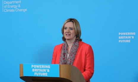 Climate change secretary, Amber Rudd