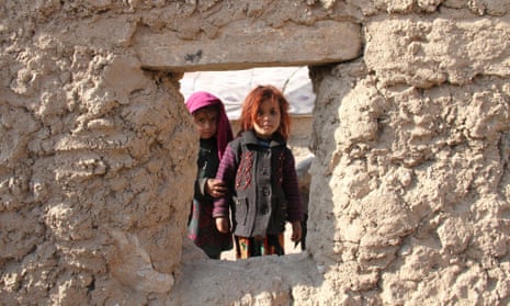The Rahmati family living in slum conditions in Herat, Afghanistan.