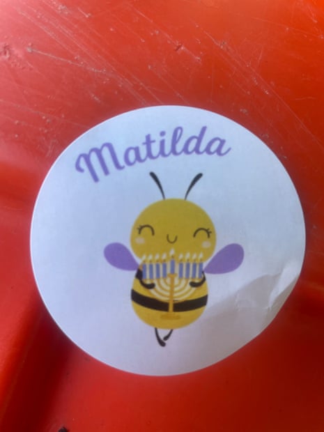 Sticker provided at Matilda’s, the youngest victim of Bondi’s terror attack, funeral.