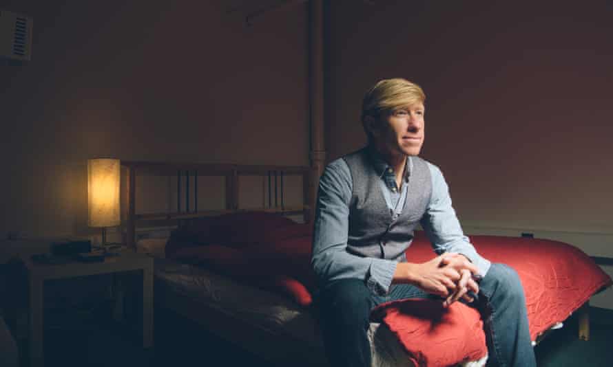 Matthew Walker photographed in his sleep lab.