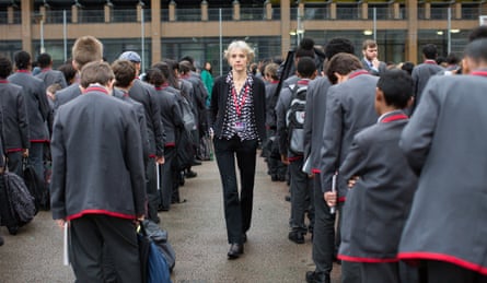 Lucy Kellaway at her school in north London.