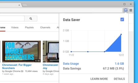 Data Saver extension for Chrome