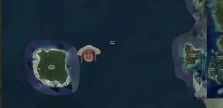 Mykhailo Polyakov in a YouTube video clip of his visit to North Sentinel island, India