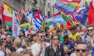 London Gay Pride march, July 2017