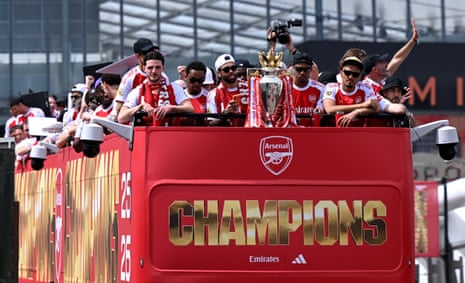 Declan Rice, Jurrien Timber, David Raya, Gabriel and William Saliba.