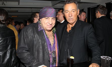 Steve Van Zandt with Bruce Springsteen.