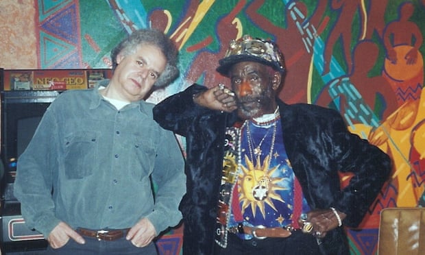 Jeremy Marre, left, with the reggae artist Lee ‘Scratch’ Perry around 2001. With his films, Marre did not just chronicle popular music history, but helped to make it