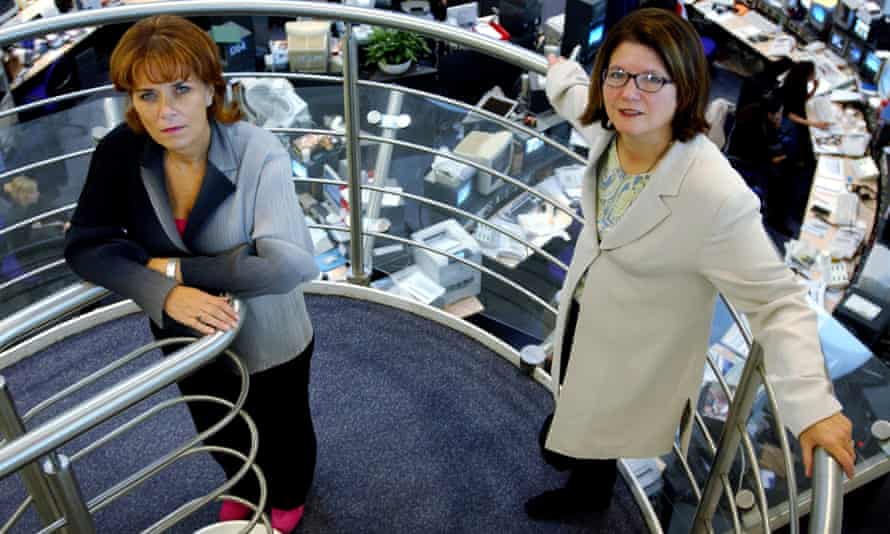 Jana Bennett, director BBC TV (right) with Lorraine Heggessey, controller BBC1 at the BBC in 2004
