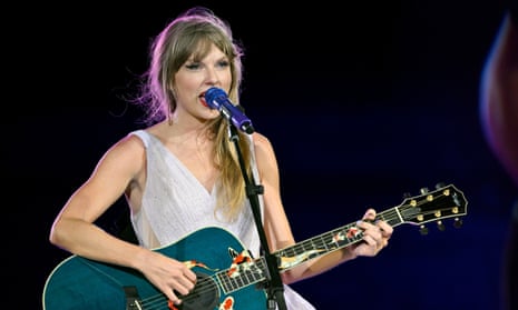 Taylor Swift performs onstage during night two of Taylor Swift The Eras Tour in Kansas City, Missouri