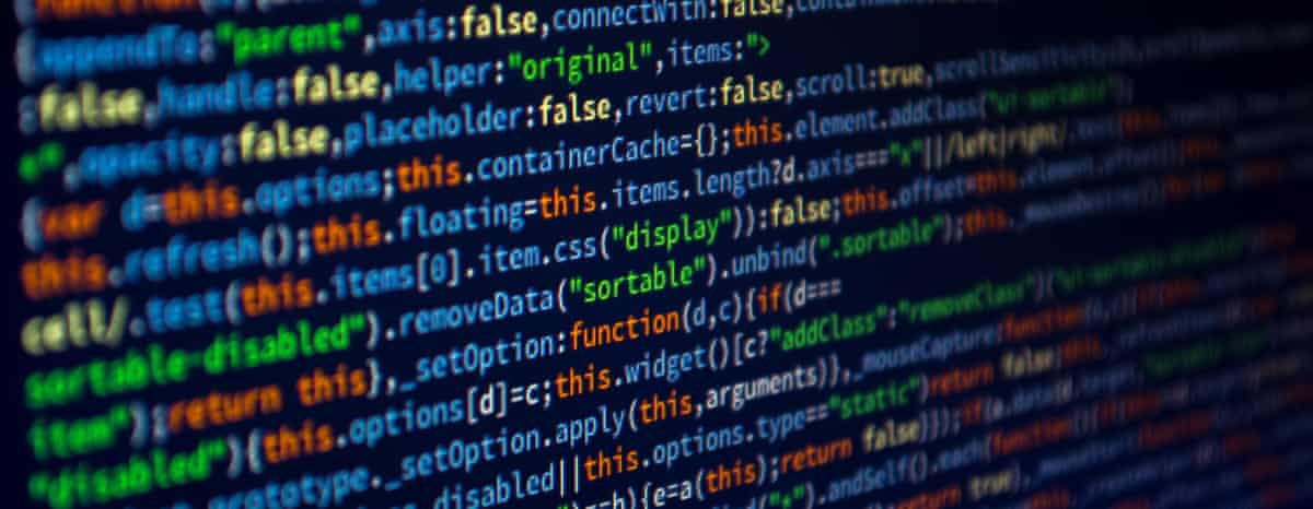 Close-Up Of Javascript On Computer Monitor