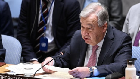Middle East on the brink, says UN chief, amid growing concerns of Israel strike on Iran – video