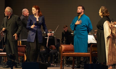 Lothar Koenigs (second left) conducts Ariadne auf Naxos at the Edinburgh international festival 