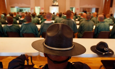 Inmates from Elayn Hunt correctional center in Louisiana. Offenders entering the state’s prisons are interviewed and given tests to assess their needs.