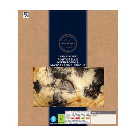 M&S Collection Hand Finished Portobello Mushroom and Mascarpone Quiche