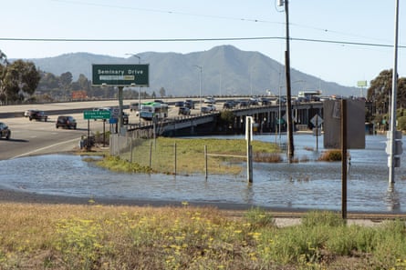 flash flooding on a highway