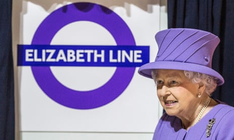 ‘They have named it after one’ … the Queen visits her line.