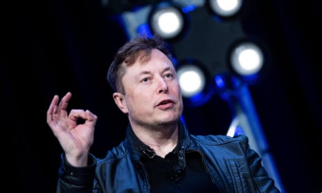 Elon Musk speaking at an event in March
