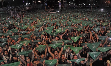 Thousands of women rallied in Buenos Aires last month to call for abortion to be legalised