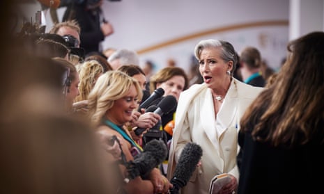 Emma Thompson arriving at the Bafta awards ceremony in London last week. 