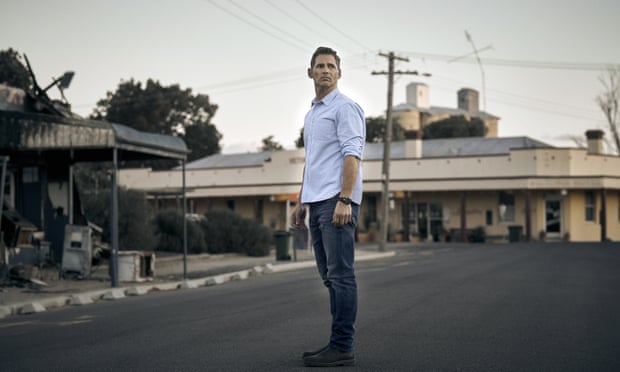 Eric Bana in a scene from the 2020 film adaptation of The Dry