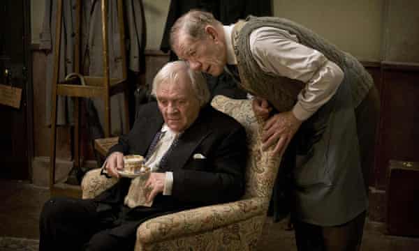 Antony Hopkins w The Dresser z Ianem McKellenem