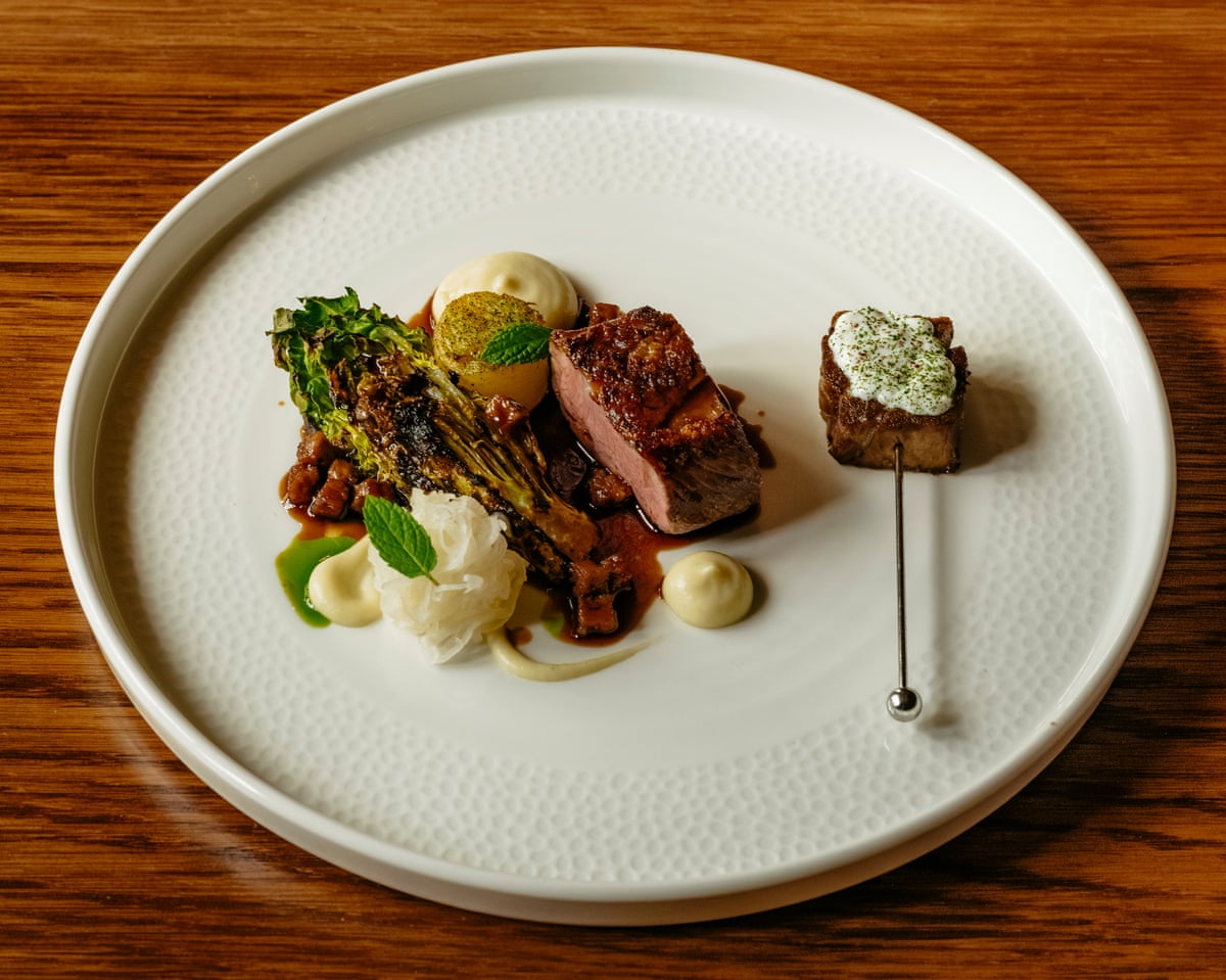 ‘The strongest course’: Kintsu’s Herdwick lamb with turnip and mint.