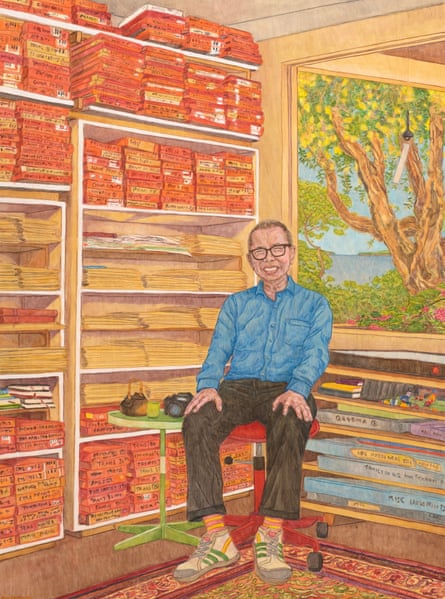 Kean Onn See’s painting ‘At the studio of William Yang’, which was nominated for the 2026 Archibald prize