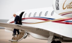 a man departs a jet