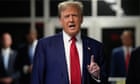 Trump in court as banker who worked with Michael Cohen testifies in hush-money trial – live