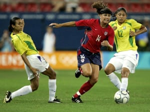 Joy Fawcett won two gold medals with the US