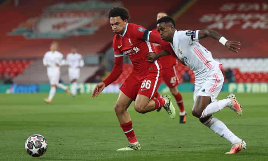 Trent Alexander-Arnold and Vinícius Júnior