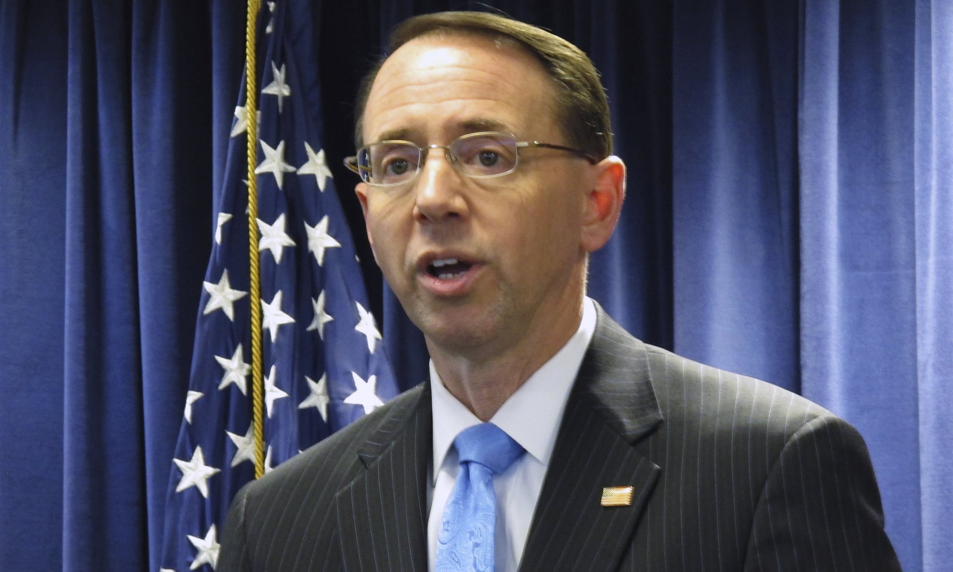 Maryland's US attorney, Rod Rosenstein, is known for his skill in handling public corruptions cases, as well as his apolitical approach, officials say. Photograph: Brian Witte/AP  