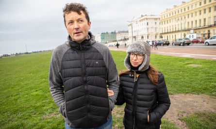 ‘You realise it’s not going to go away.’ Daniel and Michaela Bridger.