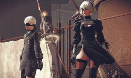 Lead character 2B and her companion 9S find an Earth devastated by war and now populated entirely by aimless robots