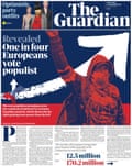 Guardian front page, Wednesday 21 November 2018
